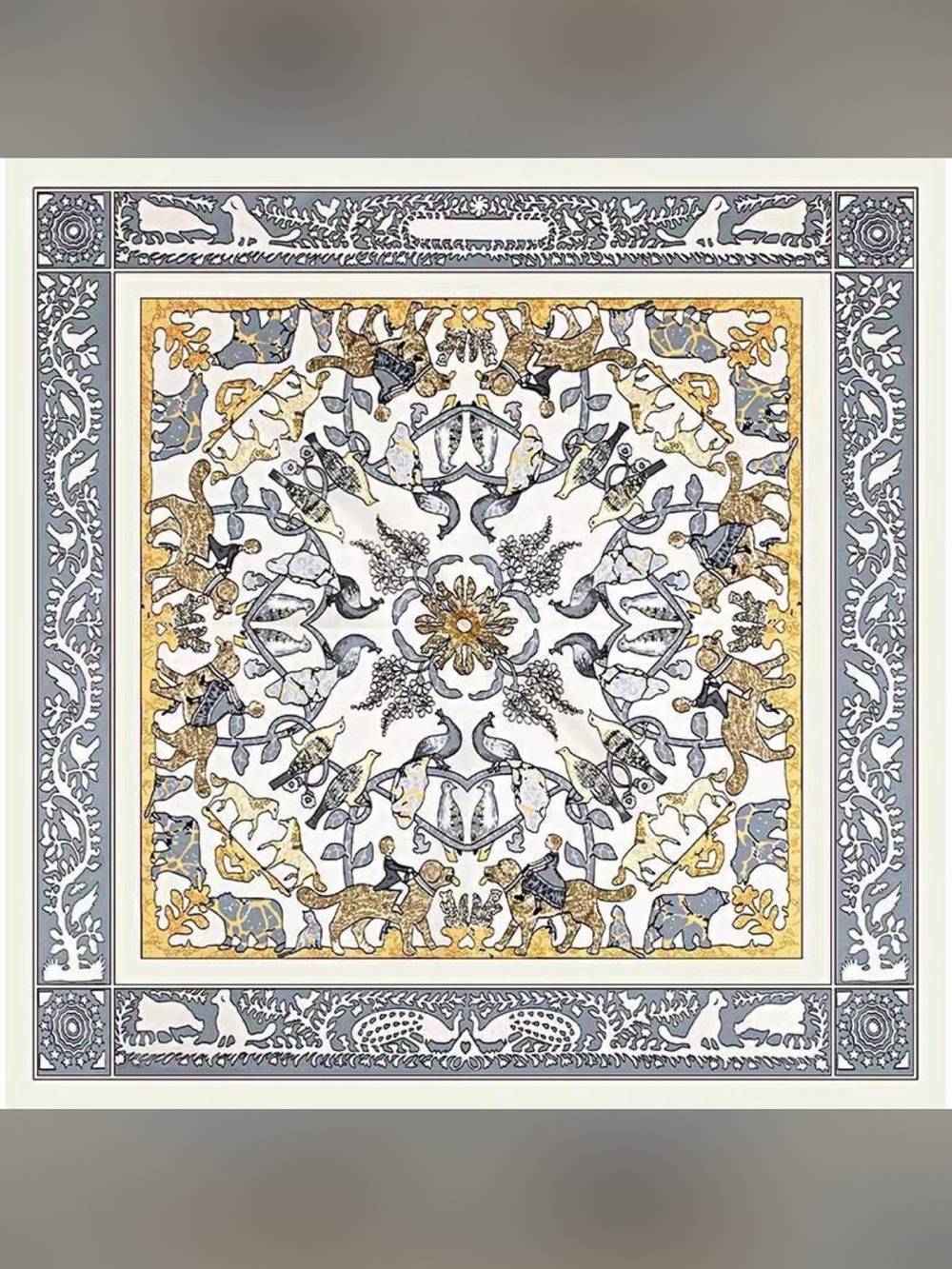Luxury Mulberry silk scarf with gift box Carolina Lemke